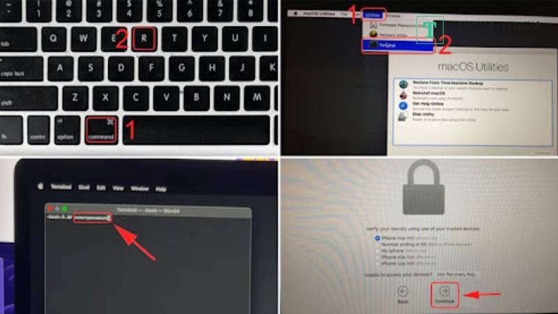 Làm gì khi quên mật khẩu MacBook